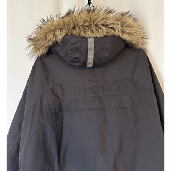 Fjallraven Luhkka Coat Jacket XS Poncho Womens Black Hood Insulated - Picture 16 of 16